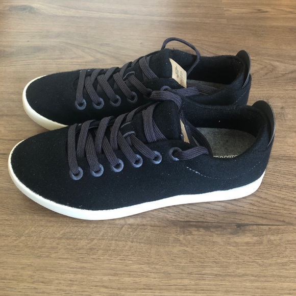 Allbirds Women’s Wool Piper Black Sneakers Soft Wool Walking Shoes Size 9 - Picture 2 of 16